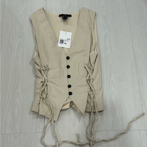 Forever 21 vest beige